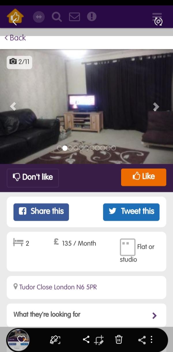 2 bedroom flat in Crouch End House Exchange