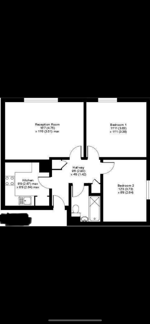 2 bedroom flat in Bell Green House Exchange