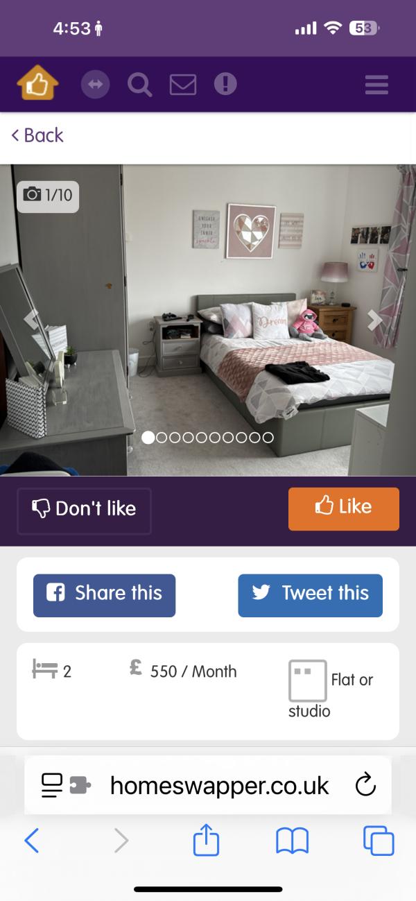 2 bedroom flat in Wells House Exchange